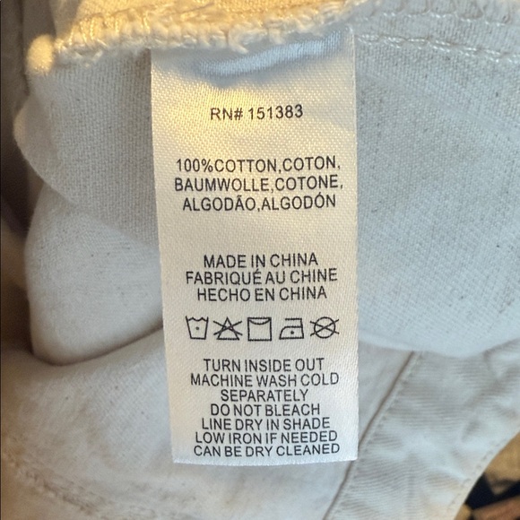 NWOT Anthro Current Air Talia ivory denim trucker jacket SIZE XS - Picture 7 of 7